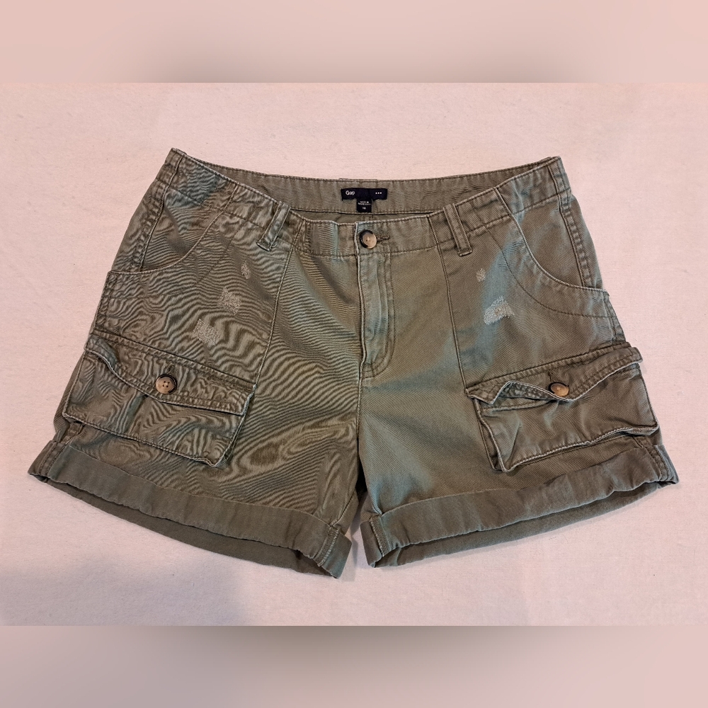 Gap Green Khaki Shorts Size 10